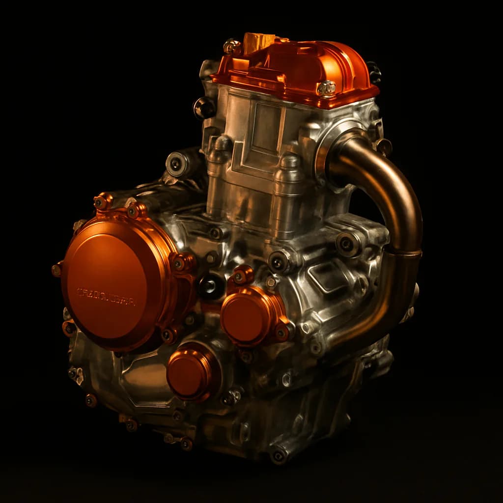 Engine parts for motocross and enduro bikes