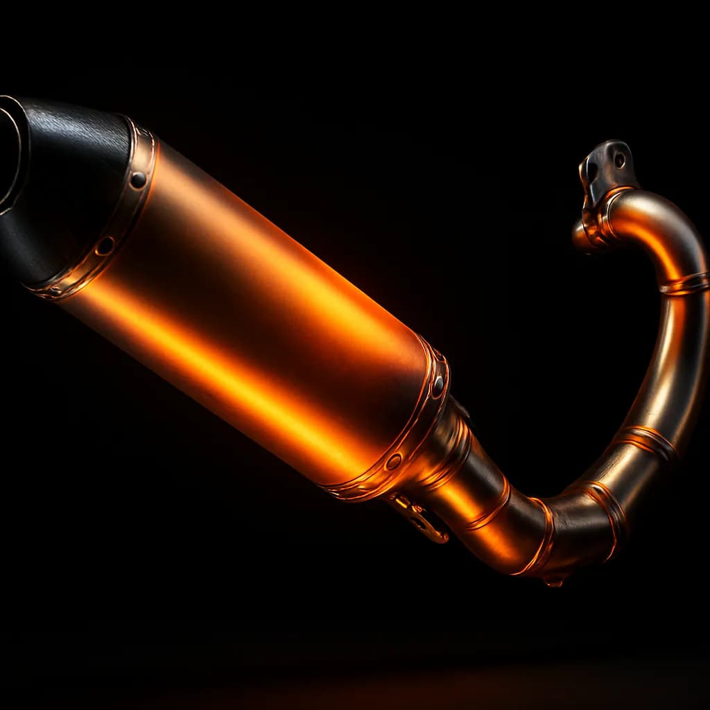 Exhaust systems for motocross and enduro bikes